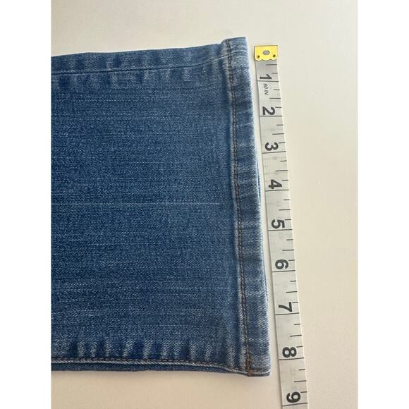 Pilcro & The Letterpress High Rise Flare Jeans Sz 28 Button Fly Cropped Stretchy - Picture 10 of 12